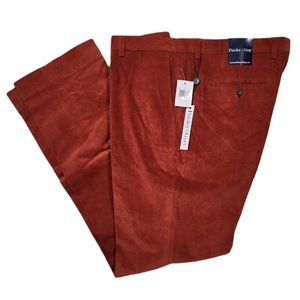 Paisley & Gray Corduroy Pants Mens 36 x 32 Dark Amber Red